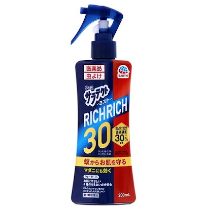 他サイト： 【第2類医薬品】アース製薬　サラテクトミスト　リッチリッチ30　200ml 【お取り寄せ商品】キャンセル不可の商品画像