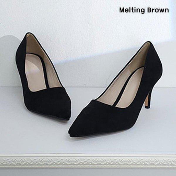 女性スエードハイヒール婦人靴k15