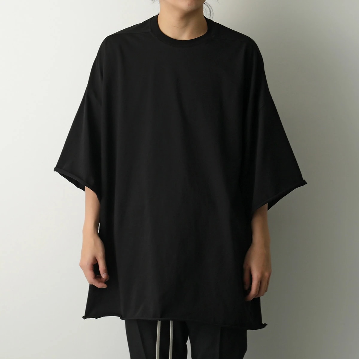 Rick Owens リックオウエンス Tシャツ Tommy T トミー RU01F2283 JA メンズ 半袖 カットソー クルーネック コットン オーバーサイズ 09/BLACK