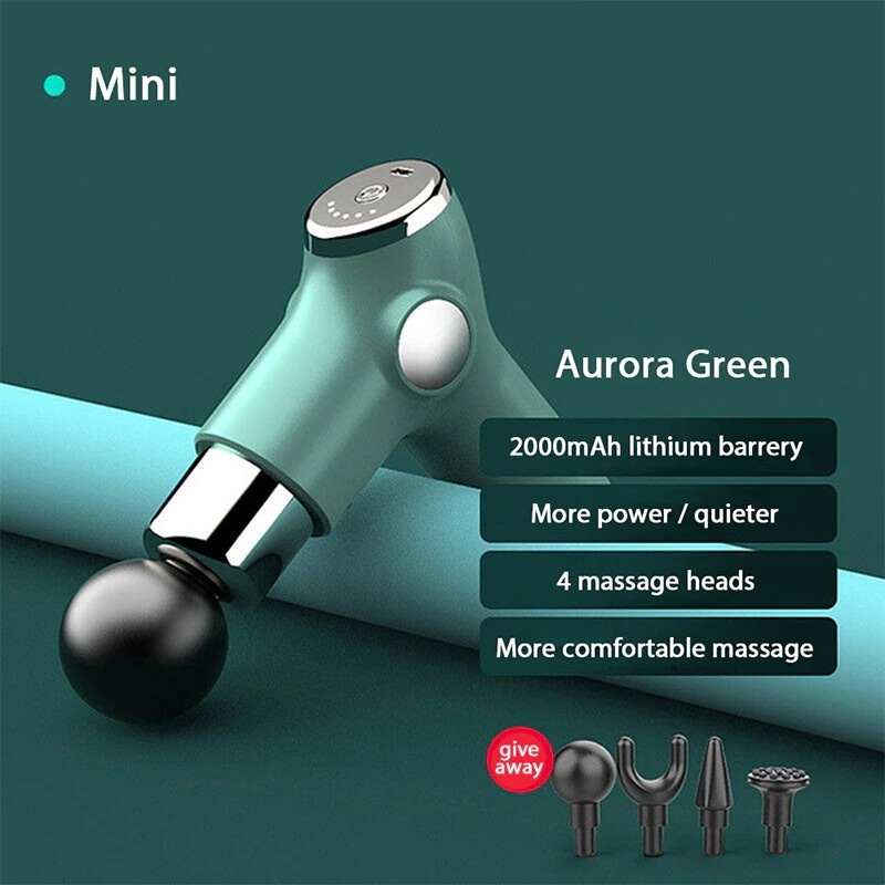 ミニスポーツ振動マッサージ機 全身ケア リラックス 首と背中の圧縮マッサージャー 軽量 小型 フィットネスデバイス