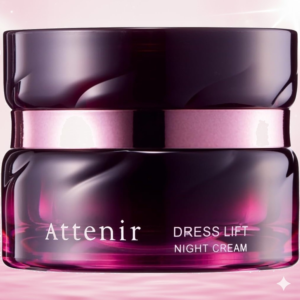 アテニア (Attenir) ドレスリフト ナイトクリーム 詰め替え用 レフィル & 専用ケース付［販売名：アテニア ナイトクリーム DLr］ (35g 約2～3か月分) 医薬部外品 夜用クリーム (