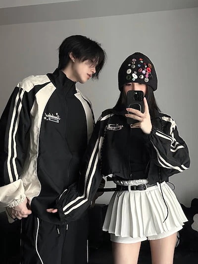 今 韓国 かわいい レディース フード付きアウターフーディーブルゾン長袖シルエットトップスサイドカジュアルファッション系サイズお出かけフル丈羽織りトラック