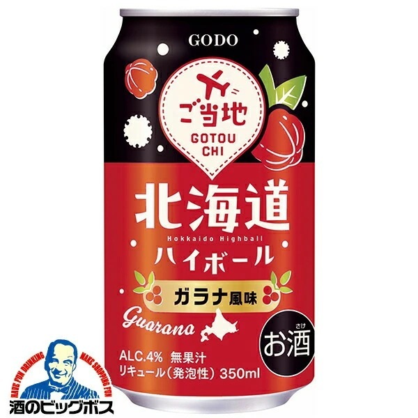 チューハイ 合同酒精 北海道ハイボール ガラナ風味 350ml×2ケース/48本(048)『FSH』