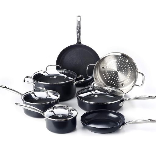 グリーンパン GREENPAN フライパン 鍋 蓋 11点セット ガス火 専用 食洗機 対応 PFASフリー セラミックコーティング こびりつきにくい 汚れが落としやすい 有害物質不使用 【プライムミ