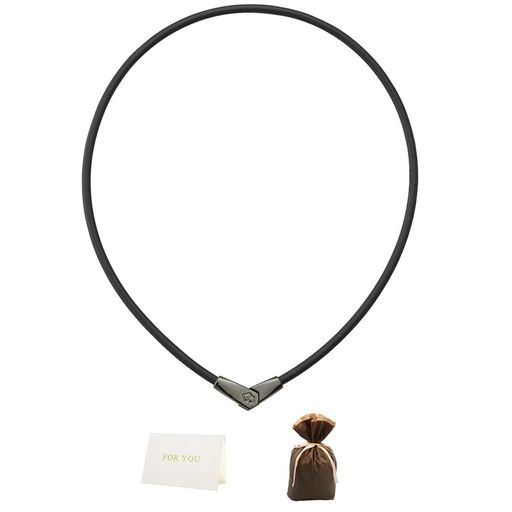 【ラッピング袋&メッセージカード付】 コラントッテ ネックレス オルト ALT 可変式 (M:47CM/ブラックXブラック)