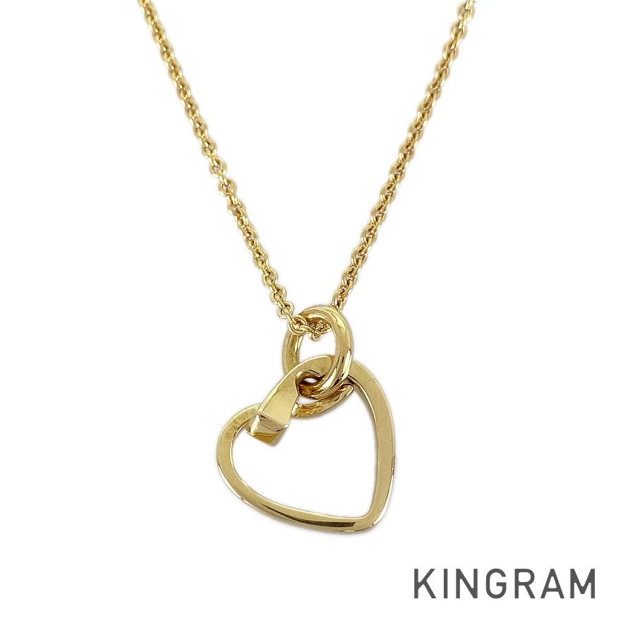 シェーヌダンクル アミュレット ハート ネックレス sst【中古】