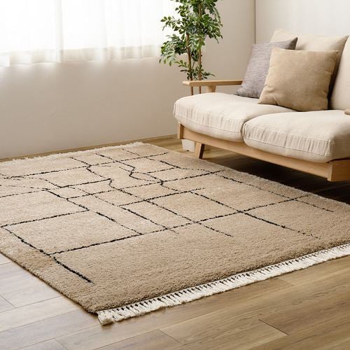 【メーカー直送品】萩原 ウィルトンラグ BEDOUIN ケユラ 約200×250cm