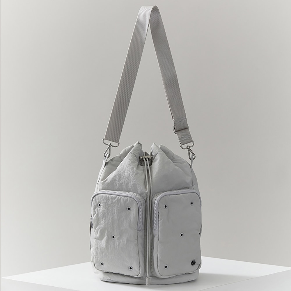 Colle バケットバッグムーンロックグレー (L)