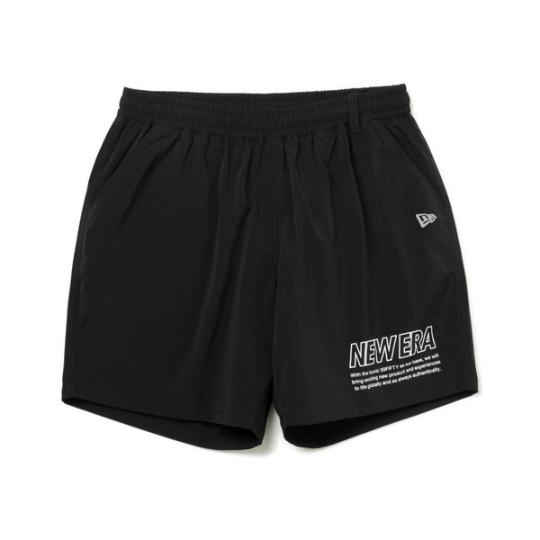 ニューエラ（NEW ERA） ストレッチ ナイロン ショートパンツ ロゴ ブラック Performance Apparel 14121986