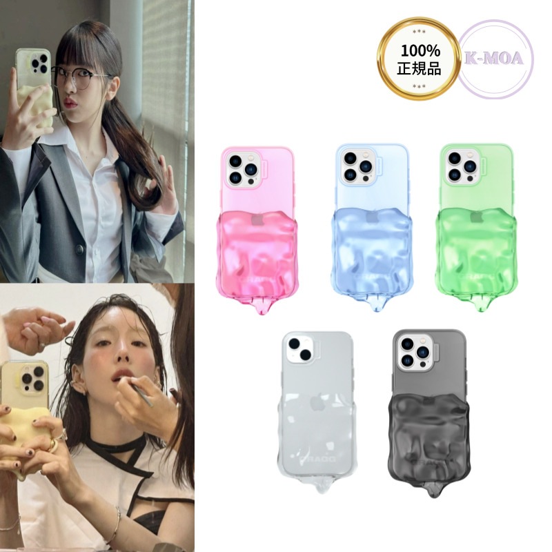 [AESPA カリナ,テヨン,IVEアンユジンなど着用] Double Layers Case (iPhone13 mini/ 14,15,16/ 14,15,16 pro,pro max)