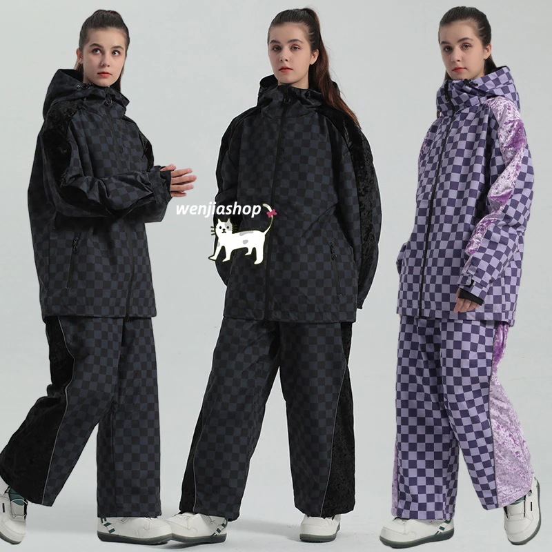 スノーボードウェア 上下セット メンズ レディース 男女兼用 2023 2024新作 パンツ ジャケット アウター スノボウェア スノーウェア スキーウェア スノボーウェア 韓国風 防風 防水 防寒レディースウェア