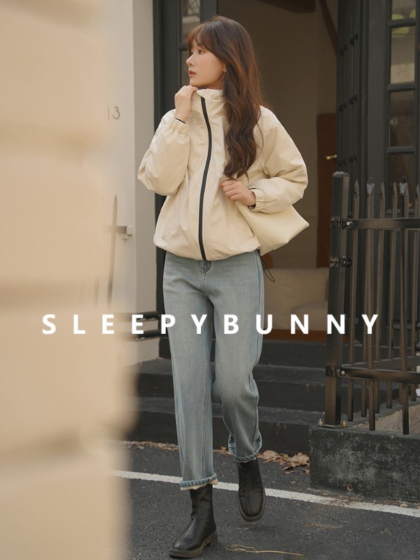 Sleepy Rabbit アウトドア 冬用 フード付き 90 グースダウンジャケット 防風 厚手 暖かい オールマッチ カジュアル コントラストカラー トップダウンジャケット