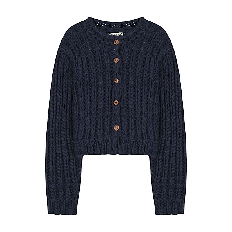 ハンドメイドショートカーディガン Navy 可愛い ディリーファッション カーディガン 韓国ファッション 韓国ブランド フリーサイズ 22,028円