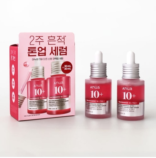 ダークスポットコレクションセラム30ml1個*2個入り（ナイアシンアミド10％+TXA4％）//メラニン色素減少2週完成/ピンクトーンアップセラムアンプル/トレイルクリア/色素沈着改善/生充電