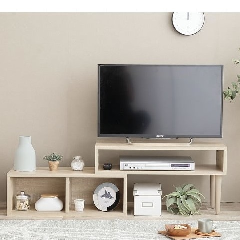 テレビ台 テレビボード ローボード おしゃれ 収納 伸縮 コーナー 脚