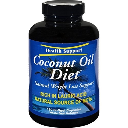 Health 新発売の Support Coconut Oil Diet Count 180 予約 Capsules Softgel