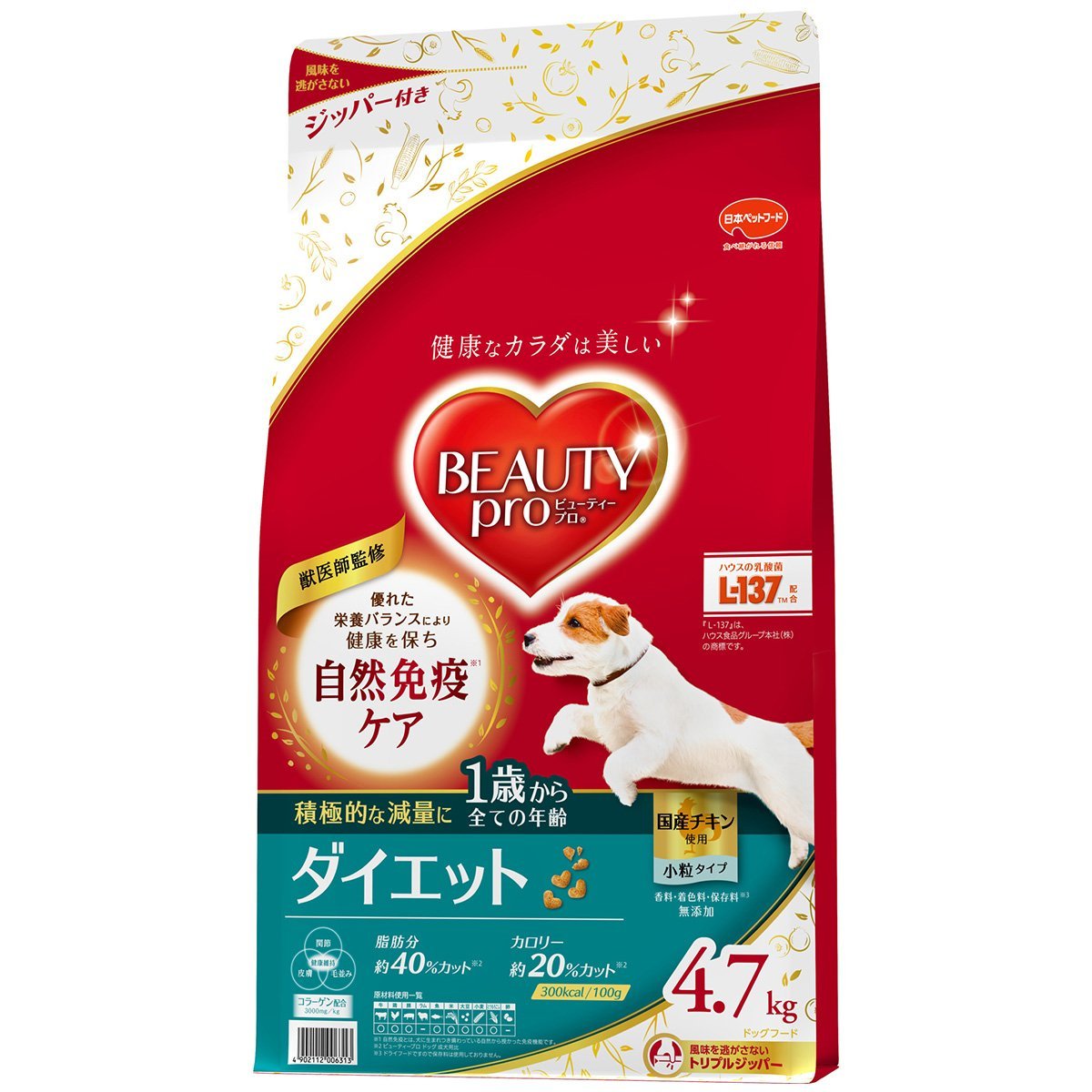 �r���[�e�B�[�v�� �h�b�O �_�C�G�b�g 1�΂��� 4.7kg