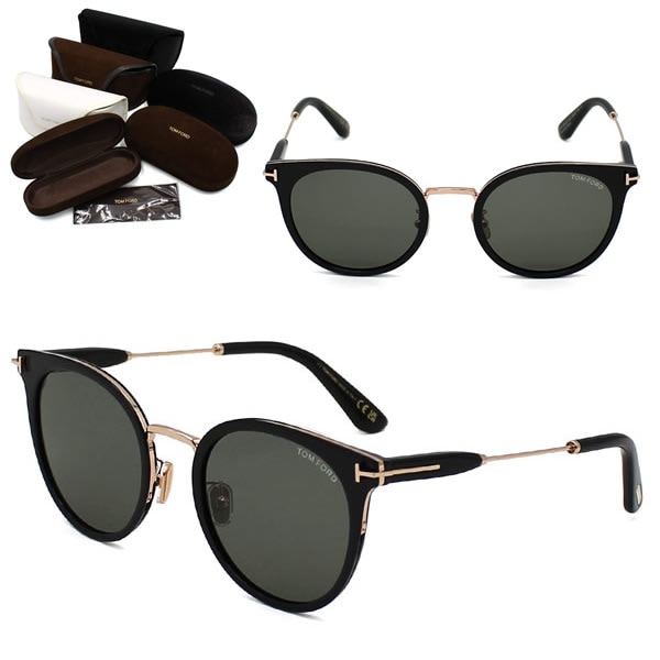 サングラス FT1244-K/S 01A 54 TF1244 サングラス EYEWEAR アジアンフィット ブラック グレー ユニセックス