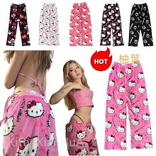 緊急SALE!!! 【夏の新作追加 20TYPE】サンリオキティちゃん パジャマ ハローキティ ズボン 修学旅行 部屋着 ギャル スウェット レディース パンツ 大人 ルームウェア