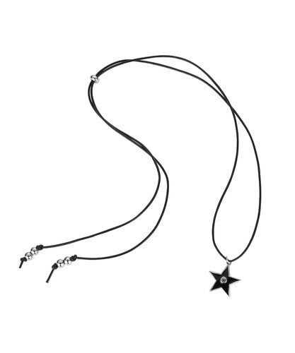 NFF starry leather necklace black スタリーレザーネックレス ブラック 韓国アクセサリー 正規品 ネックレス