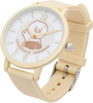 Fieldwork フィールドワーク 腕時計 キャラクター カカオフレンズ レディース キッズ アナログ シリコンベルト ウォッチ チュンシク イエロー KKO001-1