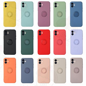 リング一体型 iPhone14 ケース 12 mini 13 Pro Max 14 Plus SE3 第3世代 XR XS 78 ケース リング付き かわいい 韓国