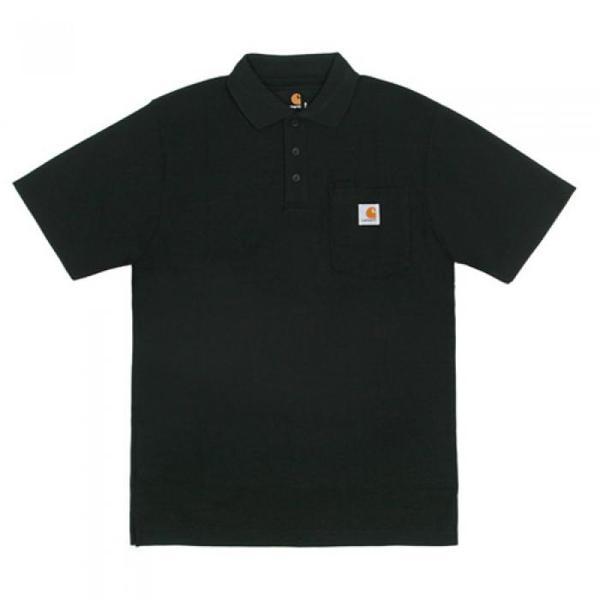 (ロールストリート)カールハート(K570)ポケットカラー半袖黒