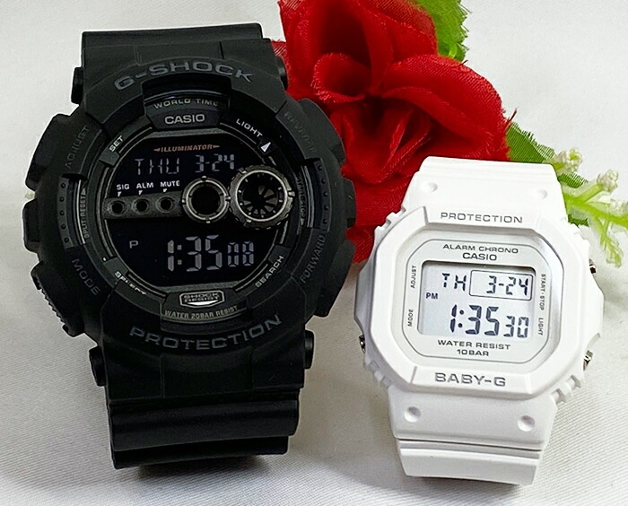 電池式 恋人たちのGショック ペアウオッチ G-SHOCK BABY-G カシオ 2本セット GD-100-1BJF BGD-565U-7JF デジタル お揃い g-shock あす楽対応