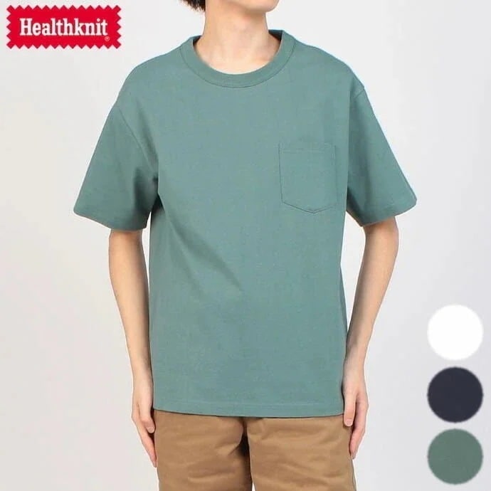 正規品　ウェア マックスウェイト クルーネック 半袖 ポケット Tシャツ 51021 オフ ネイビー ティールグリーン