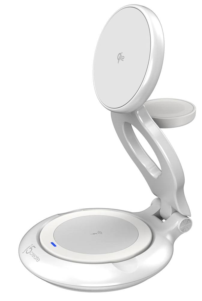 ジェイファイブクリエイト JUPW3415 Qi2対応 3in1 スタンド式 ワイヤレス充電器 JUPW3415