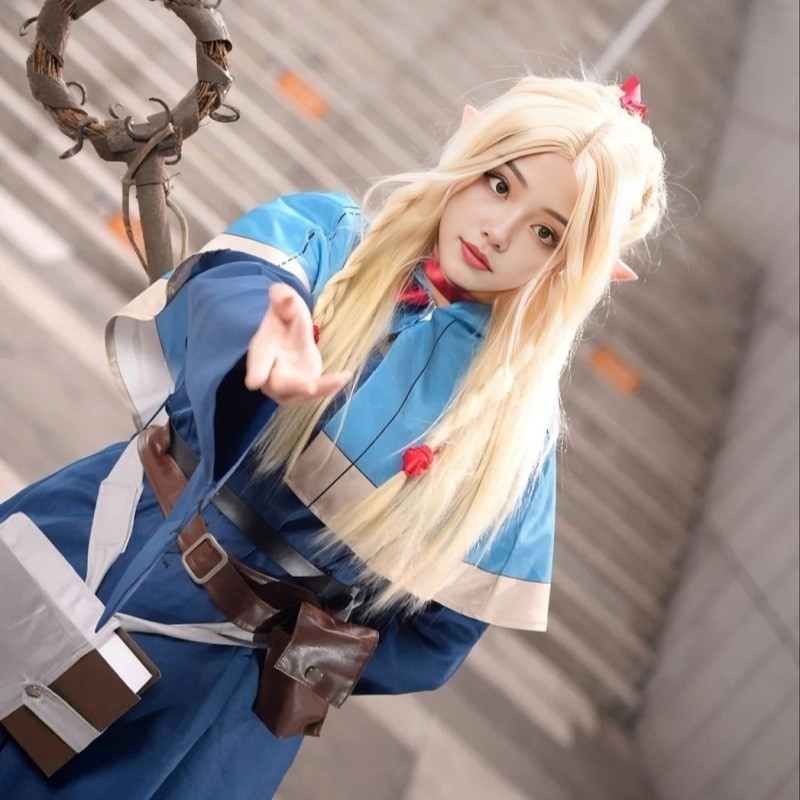 【1734人コレクション】迷宮飯cos精霊魔法使い瑪露ヒルコスプレフルセット二次元アニメ新番ゲーム衣装