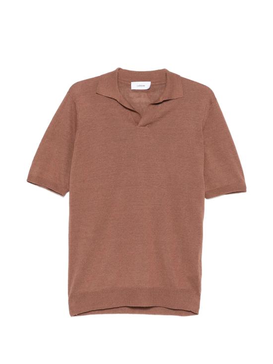 LARDINI Men Polo Shirts PALPMC104PA66022 420 Brown