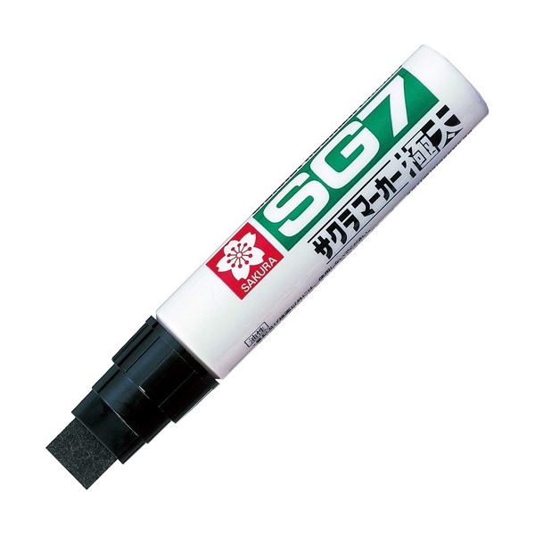 (まとめ) サクラクレパス 油性マーカー SG7 極太 くろ JGK#49 1本 (×30セット)
