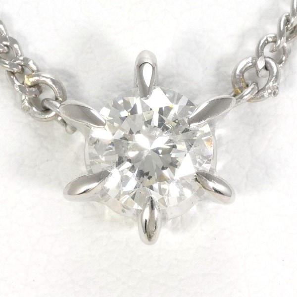 PT900 プラチナ PT850 ネックレス ダイヤ 0.543 SI2 鑑定書 中古