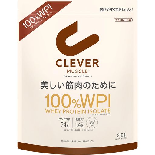 クレバー ホエイプロテイン [WPI100%] マッスル チョコレート味 810G