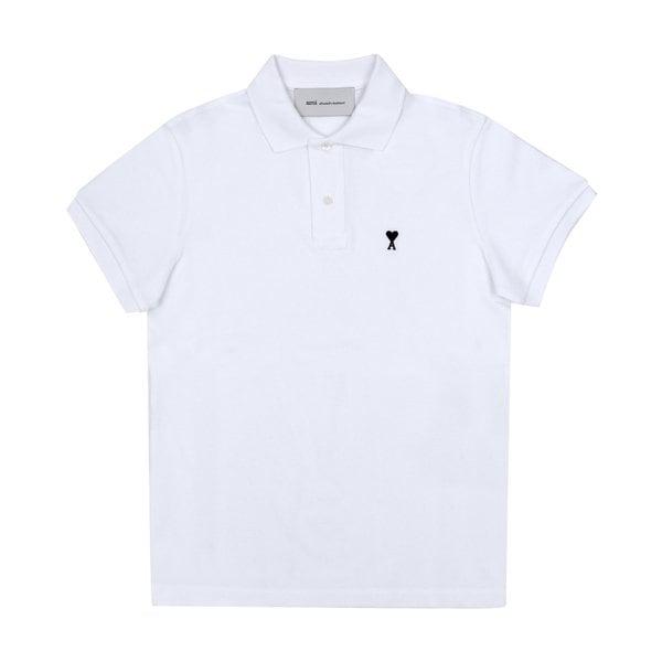 HPL411 760 100 ドゥ ケール スモール ハート ロゴ ポロ ユニセックス 半袖Tシャツ