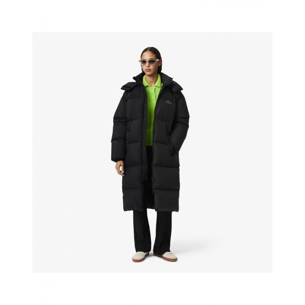 ラコステレディースフード付きロングダウンジャンパー BF3522-54N 031