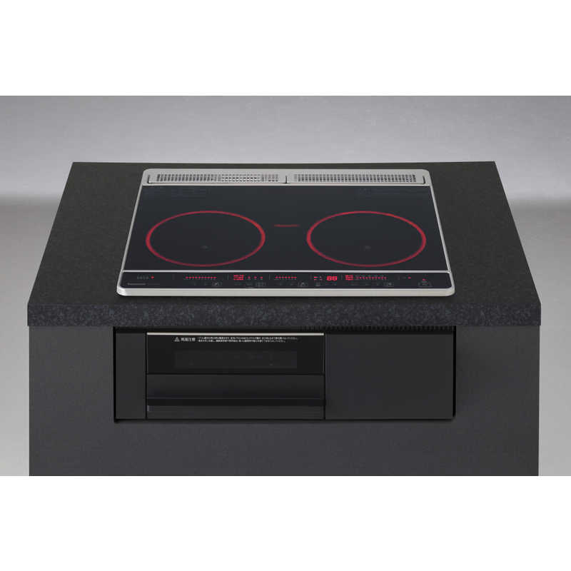 パナソニック　Panasonic　ビルトインIHクッキングヒーター Fシリーズ [60cm幅 3口IH] ブラック/ブラック(宅配商品)　KZ-F1T6XKT
