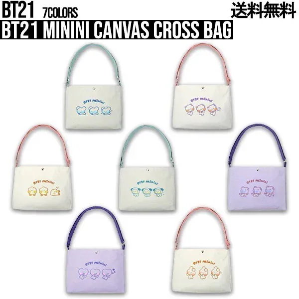 BTS BT21 RJ minini ドール　AirPodsケース　トートバッグ Qoo10] BT21 【minini Cross Bag】BT