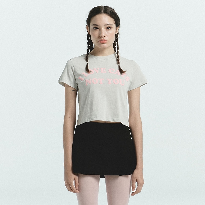 [IBB22UT11WH] WHITE MATCHS COLOR LOVE CAT T-SHIRTS 4,876円