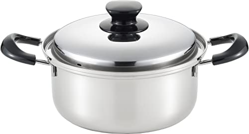 ヨシカワ 両手鍋 20cm 3.2L 蓋付き IH・直火対応 インテグレート 燕三条 日本製 SJ3