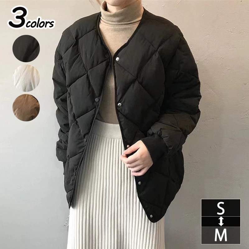 ダウンジャケット レディース 厚手 インナーダウンコート レディースダウン 春秋冬 中綿ジャケット 大きいサイズ 軽量ダウンジャケット ウルトラ 薄型 ショート丈 美シルエット フロントファスナー シ