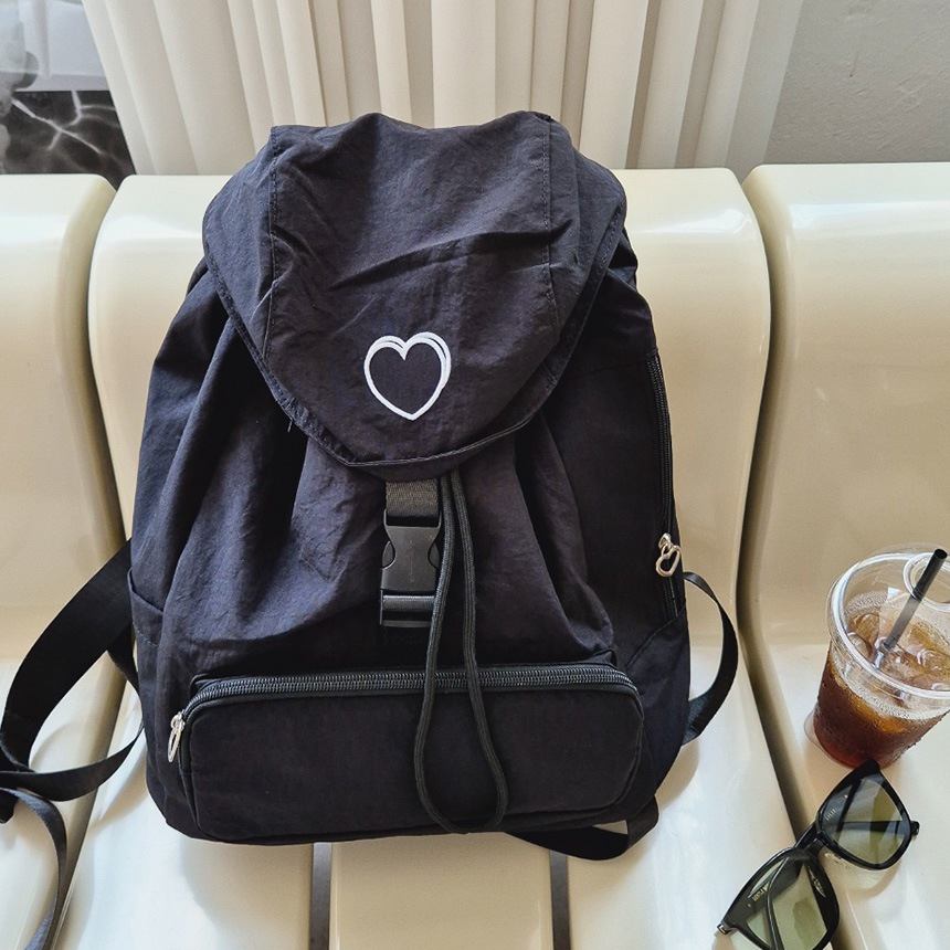 ハーツ シンプル カジュアル 軽い バックパック タブレット ノートパソコン バッグ