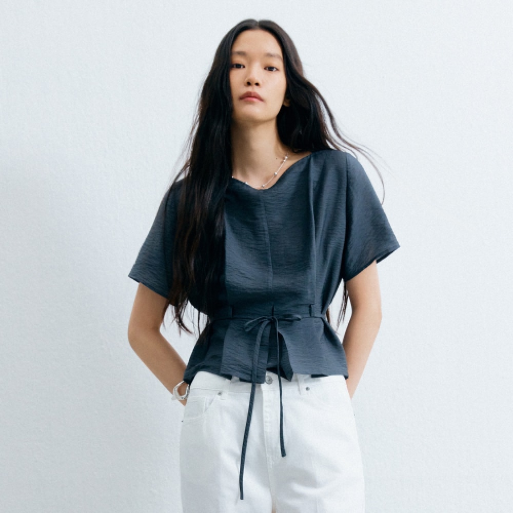 MIXXO ベルト付きピンタックブラウス E BWF62SS_MIWBWF71QS 8,002円