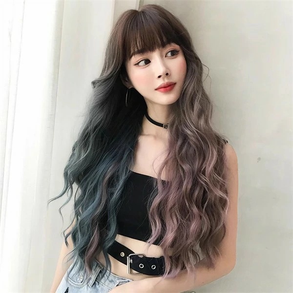 ウィッグ メッシュ レディース フルウィッグ ロング 巻き髪 前髪あり 可愛い かわいい 大人用 コスプレ ロリータ ゴスロリ コスチューム 原宿風 仮装 超自然 かつら wig Lolita 小顔