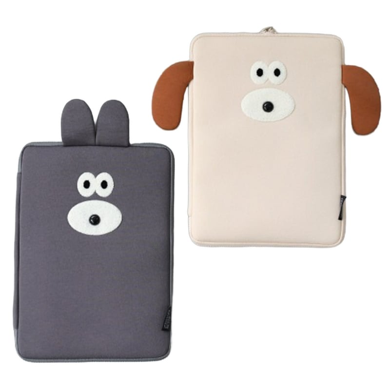 ローマネブランチブラザーバニー＆パッピーミディアムノートパソコンポーチバニー