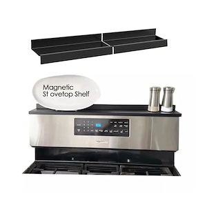 キッチン 置物棚 収納棚 ステンレス磁石架 キッチン 伸縮式 コンロ上棚 穴開け不要