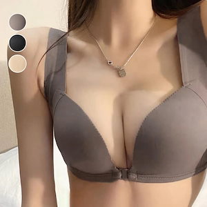 勝負下着オトナ女子 3 4カップ ブラ ブラジャー脇高脇肉フロントホックノンワイヤーブラレース単品
