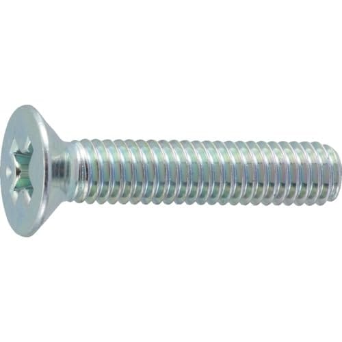 TRUSCO(トラスコ) 皿頭小ネジ 三価 白 全ネジ M4×65 23本入 B702-0465 × 10 【ケース販売】