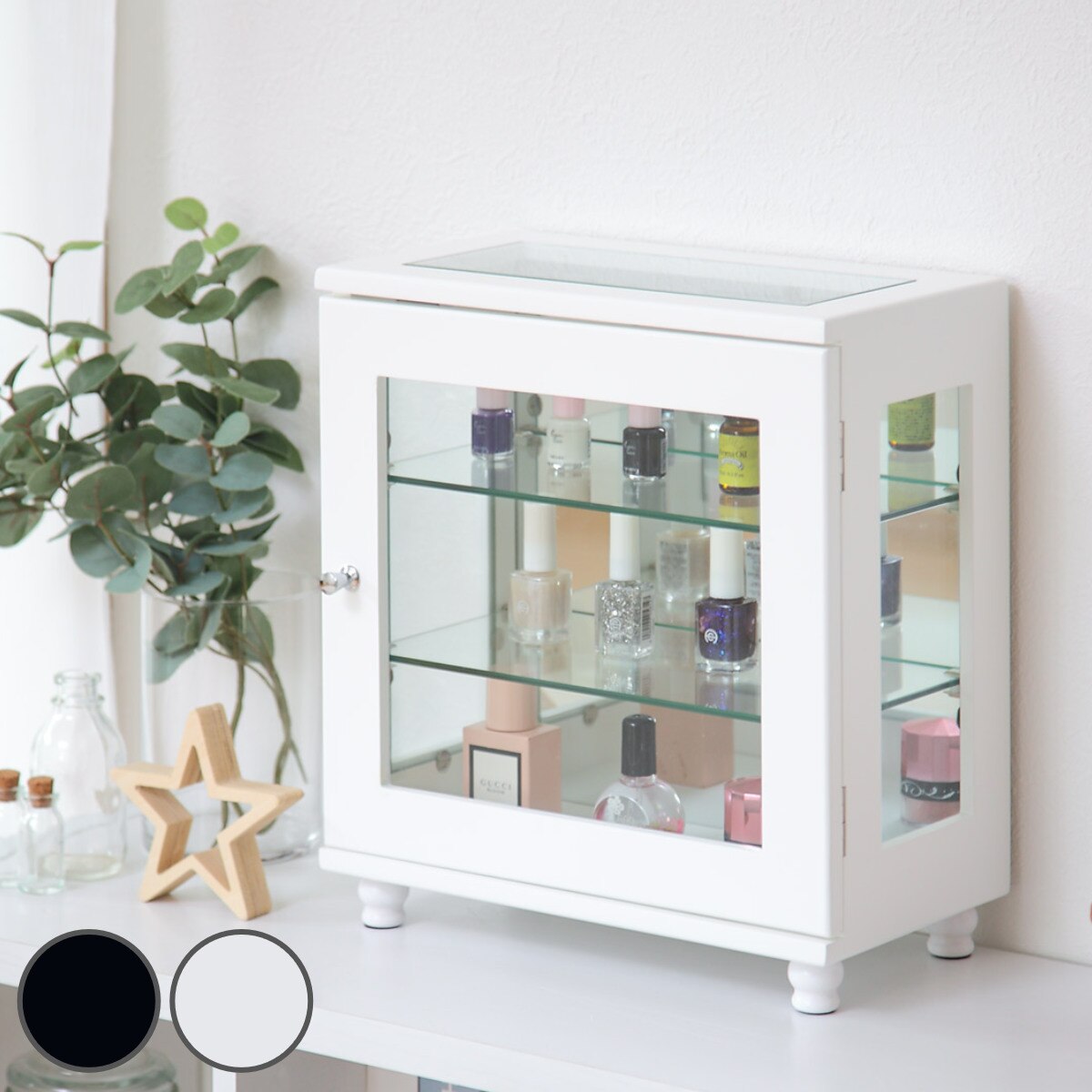 ミニコレクションラック ショーケース ワイドタイプ 幅35cm コレクションケース 卓上 飾り棚 ディスプレイ ガラスケース 収納 キャビネット ディスプレイケース ガラスキャビネット ガラス 7,702円